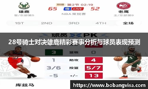28号骑士对决雄鹿精彩赛事分析与球员表现预测
